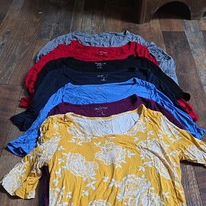 a:glow Women's Maternity Multicolor Tops Set Size MEDIUM